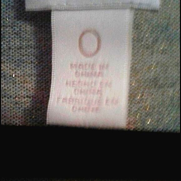 Chico's Boho Chic Cream Burgundy Abstract Floral Asymmetrical Top Fall - Picture 6 of 8